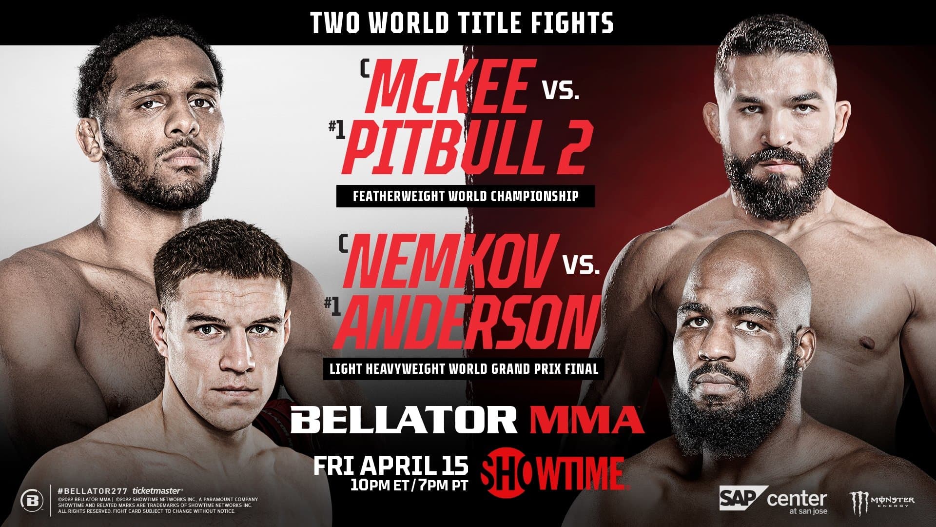 Bellator 277: McKee vs. Pitbull 2 cover